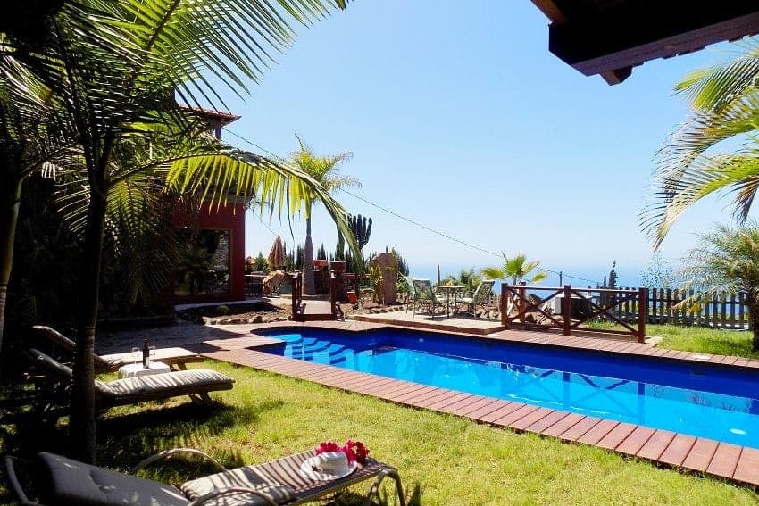 Pool, Villa Nerea, La Palma Haus mieten, Tijarafe