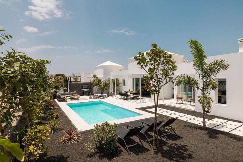 Piscina, Villa Sunrise A, Villa de Lujo con Piscina Lanzarote
