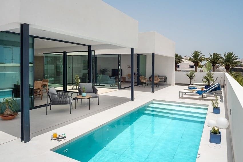 Pool, Villa Taboire B, Accommodation Lanzarote, Puerto Calero
