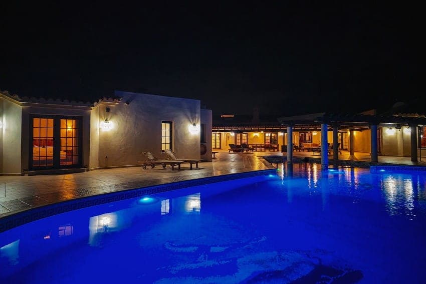 Pool at Night, Villa Ellanoor, Villa with Pool Fuerteventura Pool at Night, Villa Ellanoor, Villa with Pool Fuerteventura