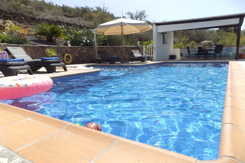 Pool, Casa La Hoya, Holiday House Tijarafe, Canary Islands