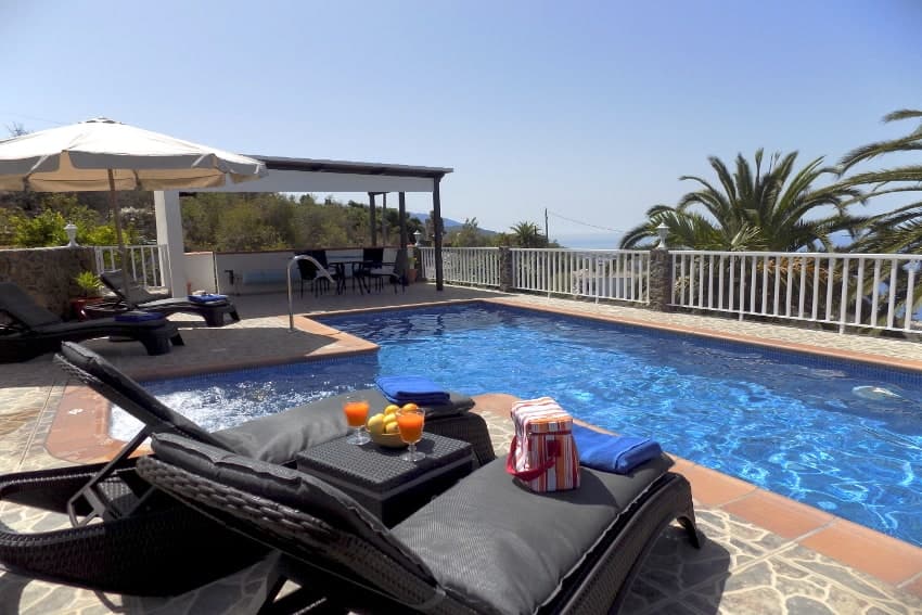 Sunbeds, Casa La Hoya, Holiday House Tijarafe