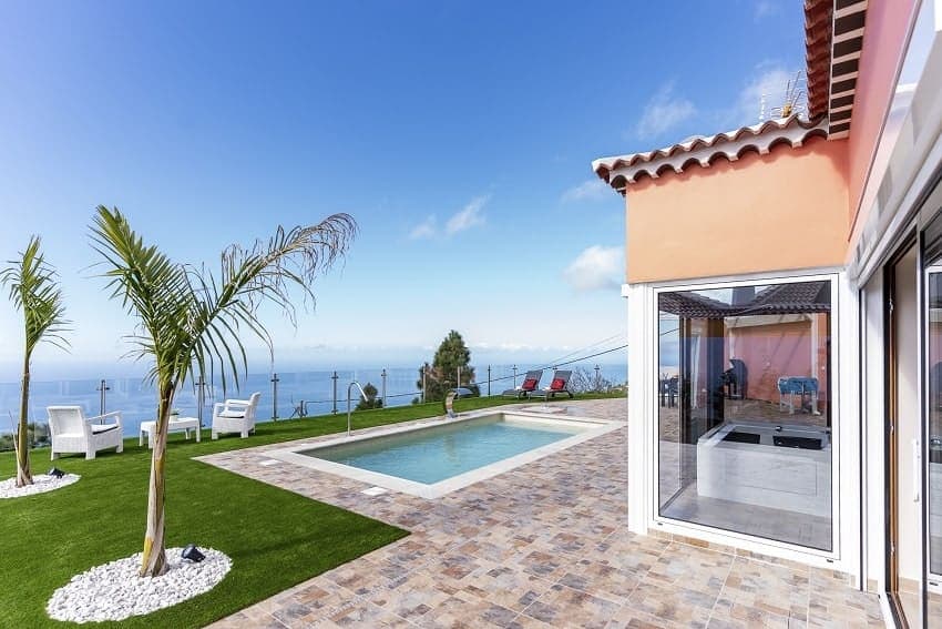 Pool Area, Casa Yaneric, Holiday Rental La Palma
