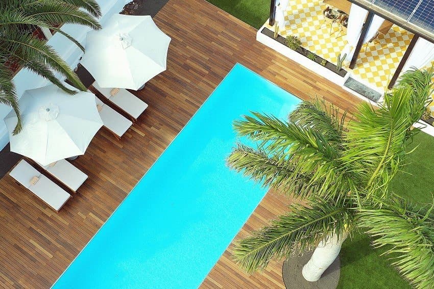 Poolbereich, Villa California, Villa auf Fuerteventura