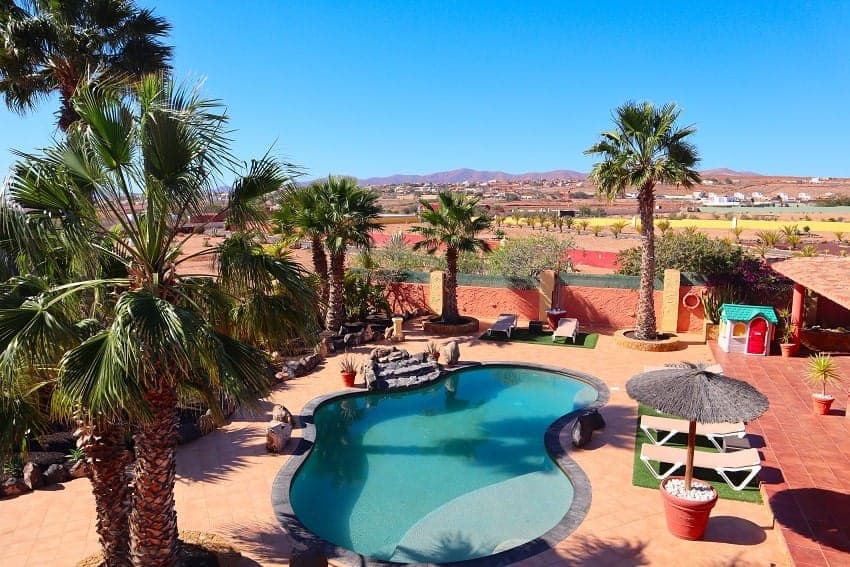 Poolbereich, Villa Cora, Fuerteventura