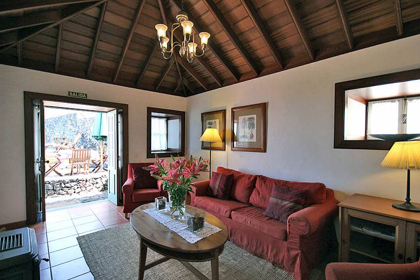 Wohnbereich, Casa La Caldera, Ferienhaus Fuencaliente mit Pool, La Palma