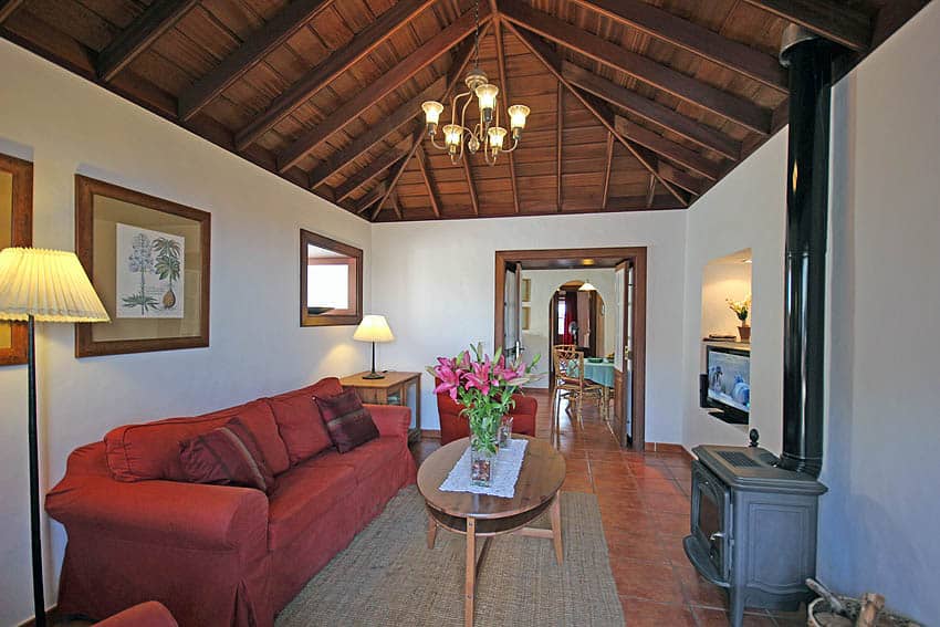 Wohnbereich, Casa La Caldera, Ferienhaus Fuencaliente mit Pool