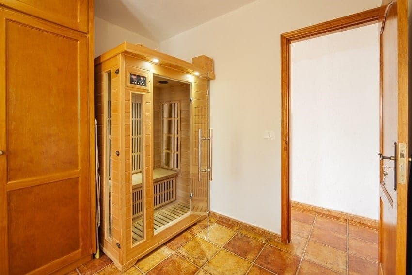 Sauna, Villa Tamanca, La Palma Westküste Ferienhaus beheizter Pool