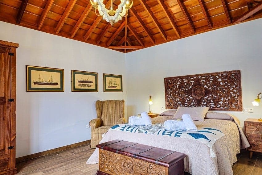 Schlafzimmer, Casa David, La Palma Häuser
