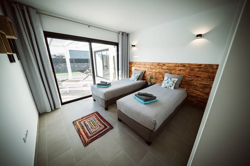 Dormitorio, Casa Los Lajares, Villa Lajares con Piscina Privada