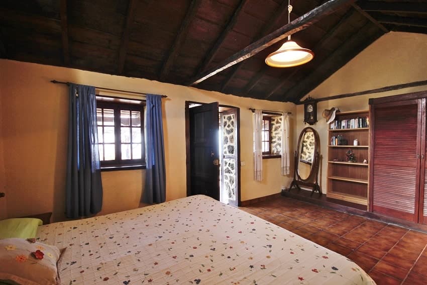 Schlafzimmer, Finca Cuatro Pinos, Finca Urlaub La Palma