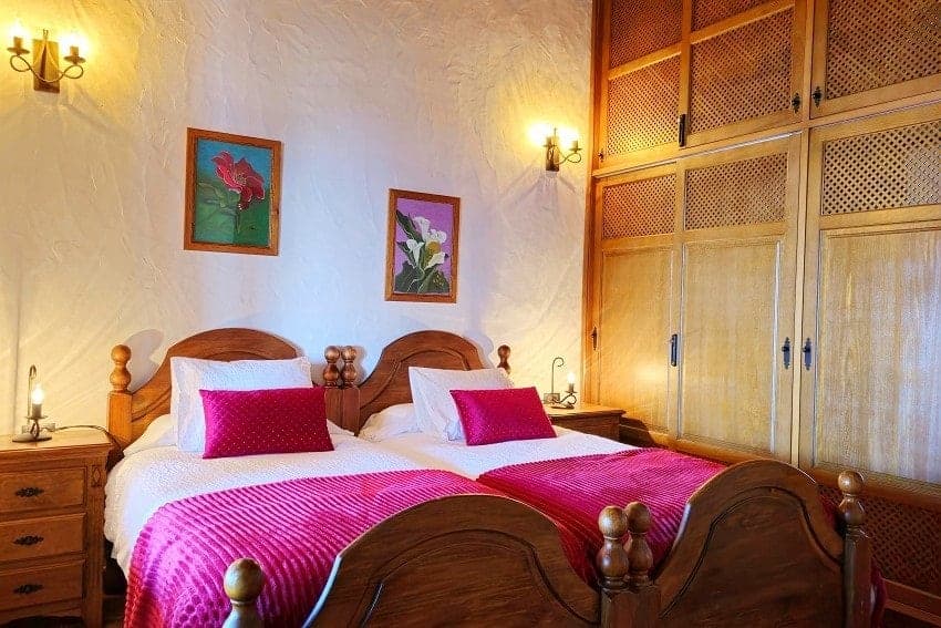 Schlafzimmer, Finca Evamar, Ferienhaus Tijarafe, La Palma
