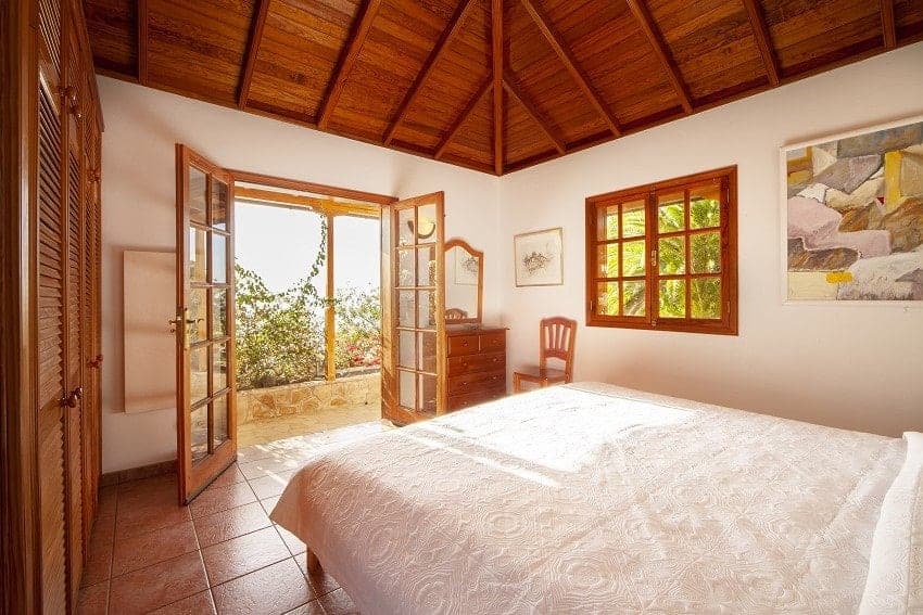 Bedroom, Country House Tijarafe, Family Villa La Palma