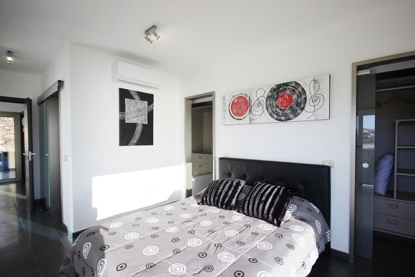 Schlafzimmer, Villa Espejo, La Palma Ferienhaus, Tijarafe