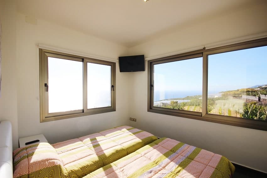 Schlafzimmer, Villa Espejo, La Palma Ferienhaus