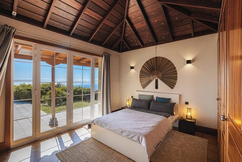 Dormitorio, Villa Flamboyant, Casa Rural con Piscina La Palma