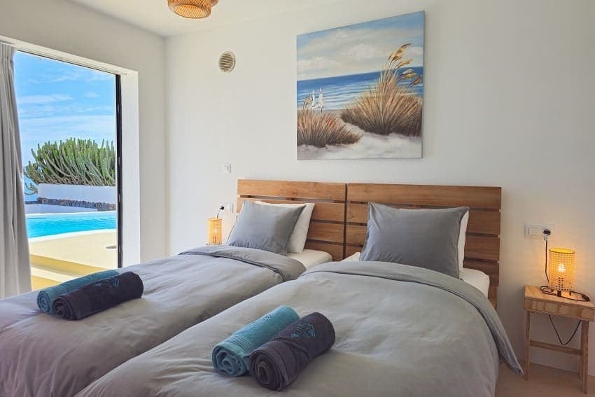 Schlafzimmer, Villa Luma, Strandvilla in Corralejo