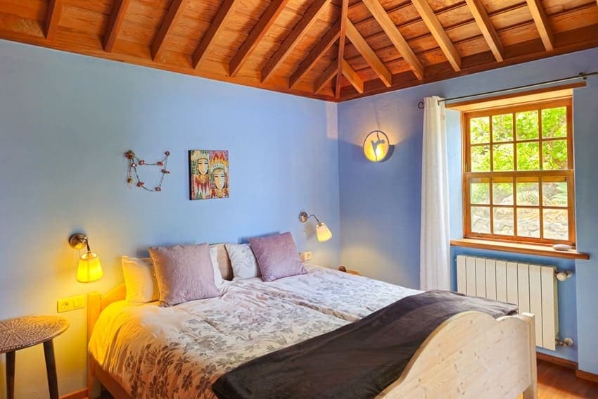 Schlafzimmer, Villa Miramatos, Ferienhaus mit Pool Puntagorda