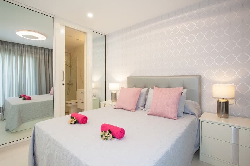 Schlafzimmer, Villa Playa Chica, Ferienhaus am Meer Lanzarote