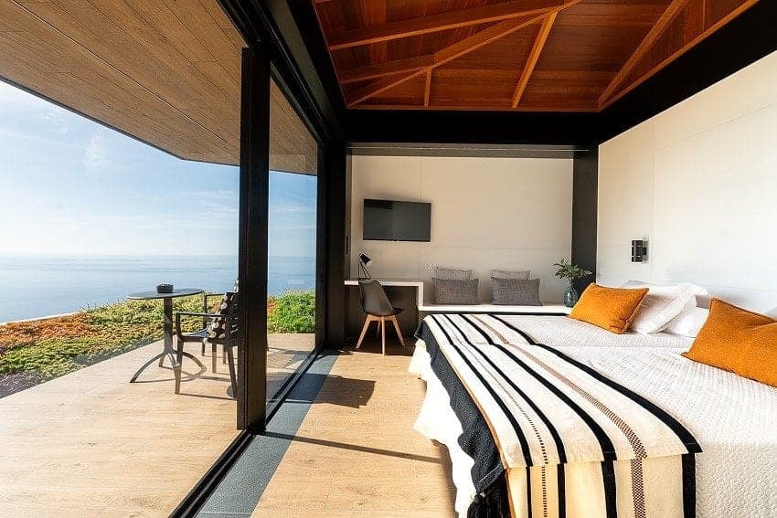 Dormitorio, Villa Majarona, Villa en La Palma con Piscina Privada