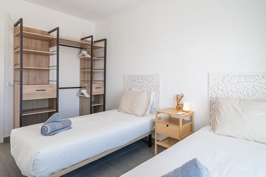 Schlafzimmer mit Einzelbetten, Villa Sea La Vie, Ferienunterkunft Lanzarote Schlafzimmer mit Einzelbetten, Villa Sea La Vie, Ferienunterkunft Lanzarote