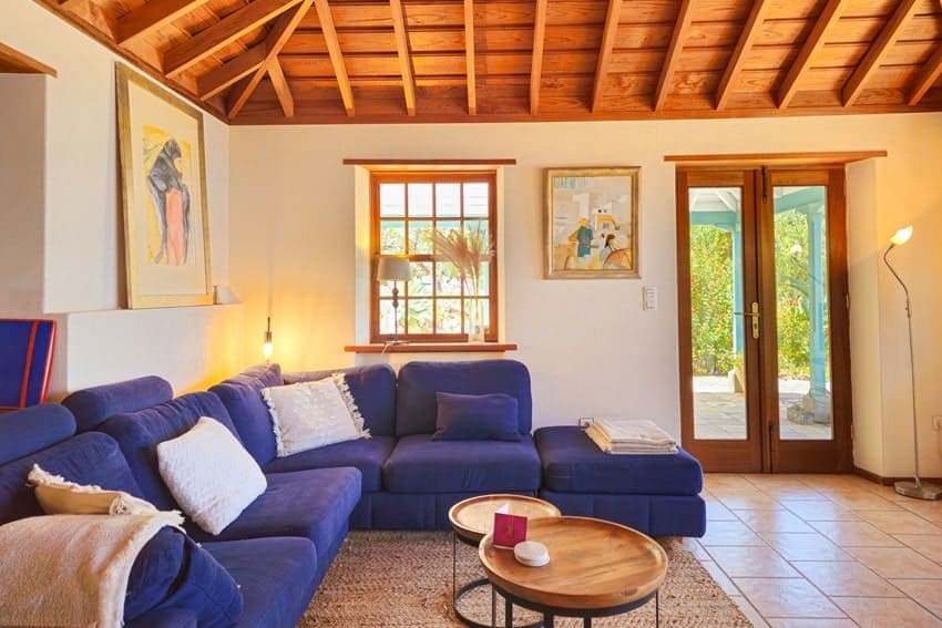 Sofa, Villa Miramatos, Ferienhaus mit Pool Puntagorda