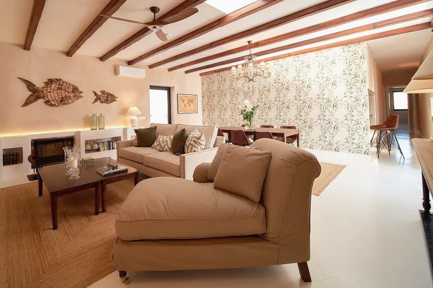 Sofa, Villa Mykonos, Ferienhaus auf Fuerteventura mieten