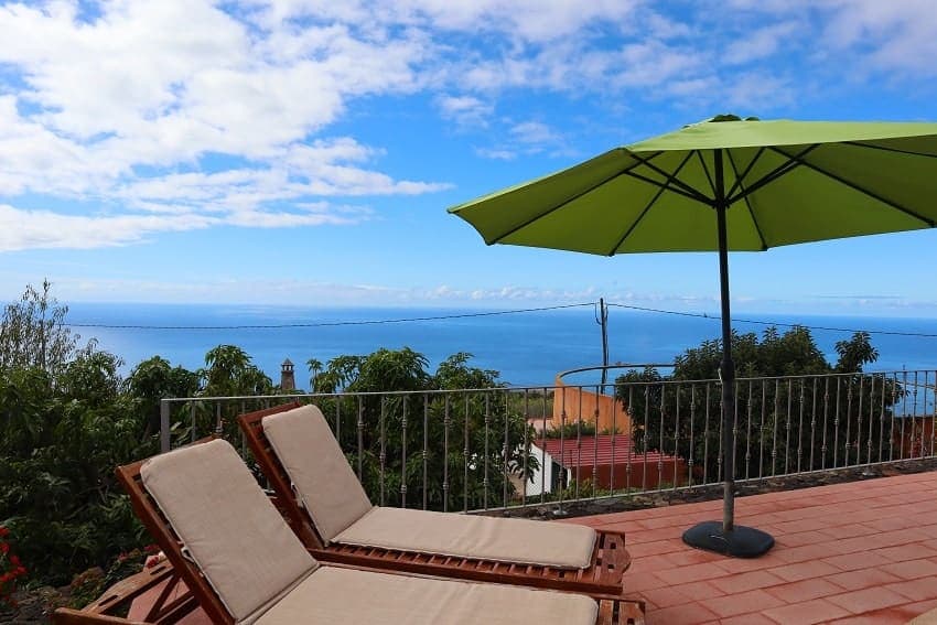 Sonnenliegen, Casa Las Gemelas, Unterkunft La Palma Tijarafe