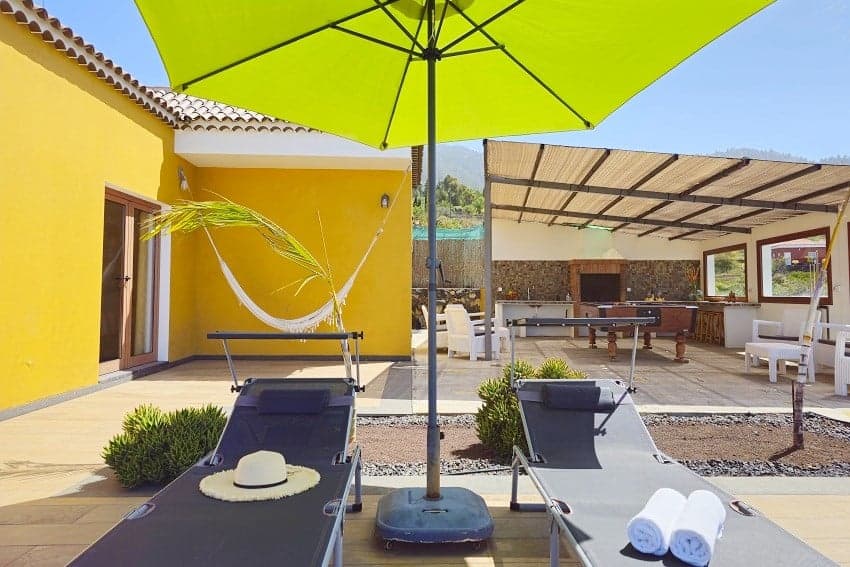Sunbeds, Casa Mica, Holiday Rental Tijarafe
