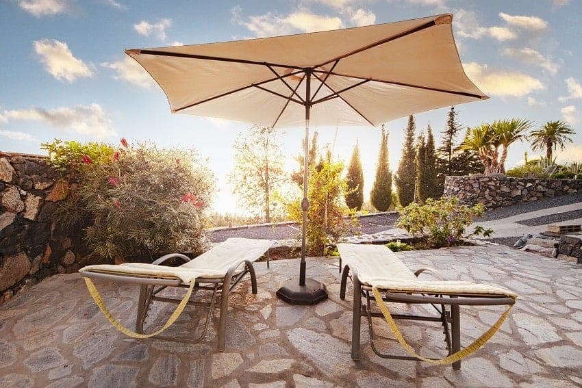Sunbeds, Casa San Borondon, La Palma Holiday Home with Pool