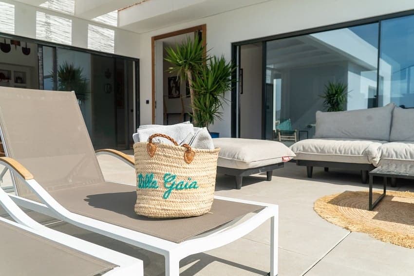 Sunbeds, Villa Gaia, Villas in Fuerteventura with Private Pool