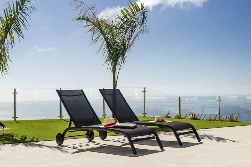 Sunbeds, Villa Marajá, La Palma Villa Holidays, Tijarafe
