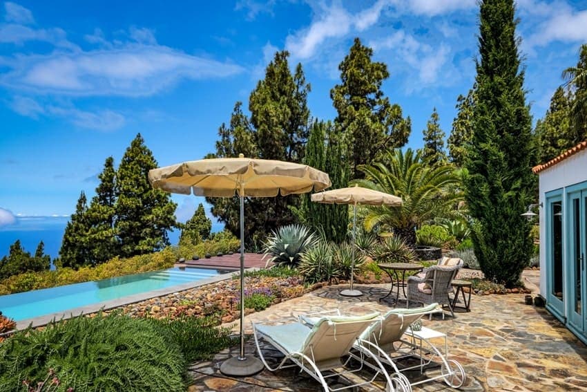 Sonnenliegen, Villa Miramatos, Ferienhaus mit Pool Puntagorda
