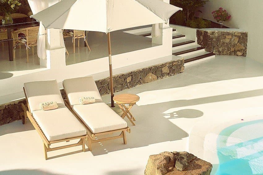 Sonnenliegen, Villa Mykonos, Ferienhaus auf Fuerteventura mieten