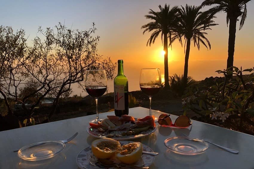 Puesta del Sol, Casa Caracol, Casa Rural en La Palma Canarias