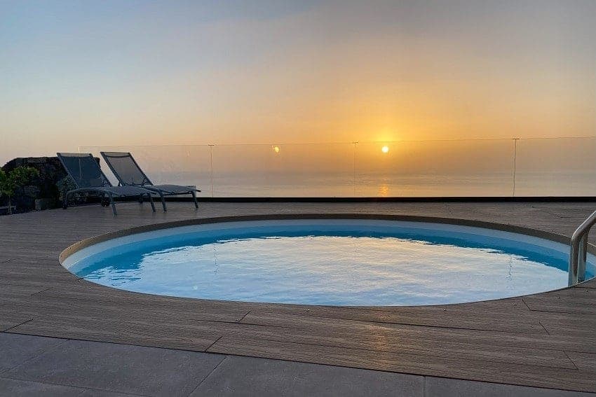 Sonnenuntergang, Casa El Guinche, Haus mieten La Palma Kanaren