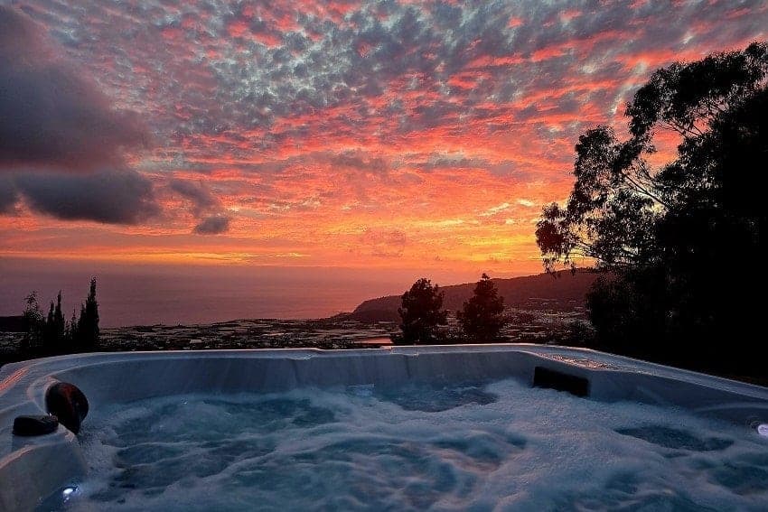 Sonnenuntergang, Casa Miguelita, Ferienhaus El Paso, La Palma