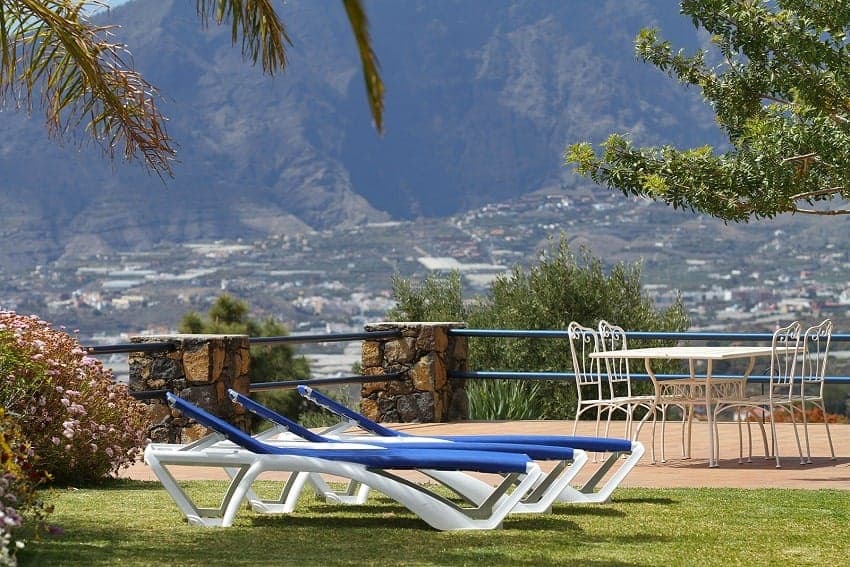 Terraza, Casa Amalia, Casa Rural con Piscina Privada en La Palma