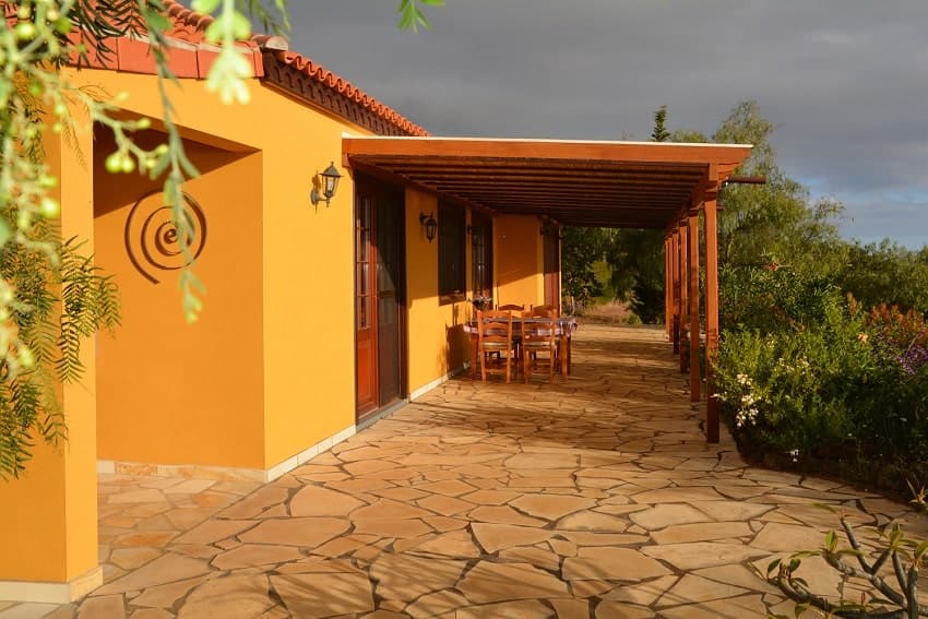 Terraza, Casa Caracol, Casa Rural en La Palma, Tijarafe
