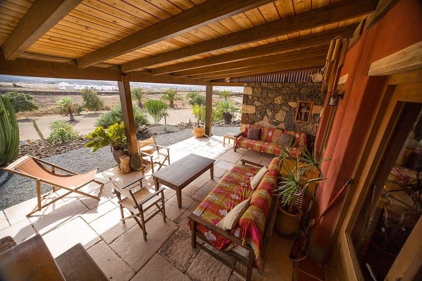 Terraza, Casa El Campo, Casa Rural Lajares, Fuerteventura