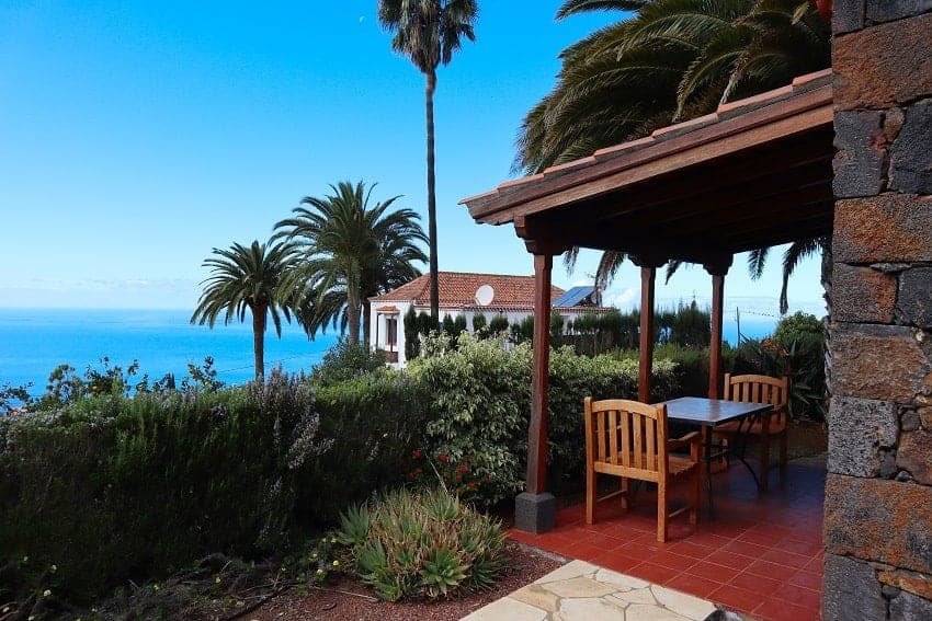 Terrasse, Casa Las Gemelas, Ferienunterkunft Tijarafe