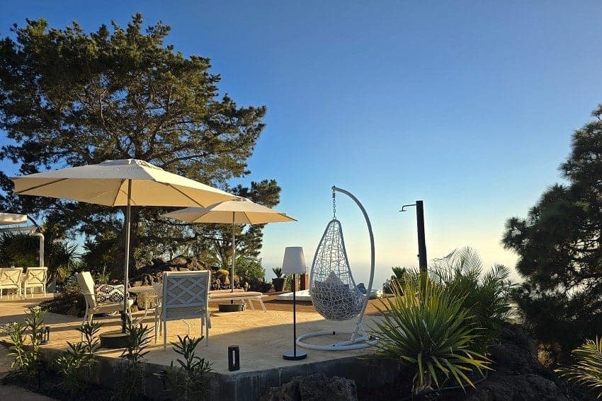 Terrasse, Casa Miguelita, Ferienhaus El Paso, La Palma