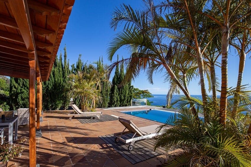 Terrace, Casa Ocanto, Holiday Home with Pool La Palma
