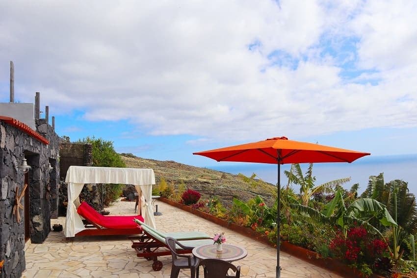 Terrasse, Casita Paraíso, Ferienhaus Fuencaliente