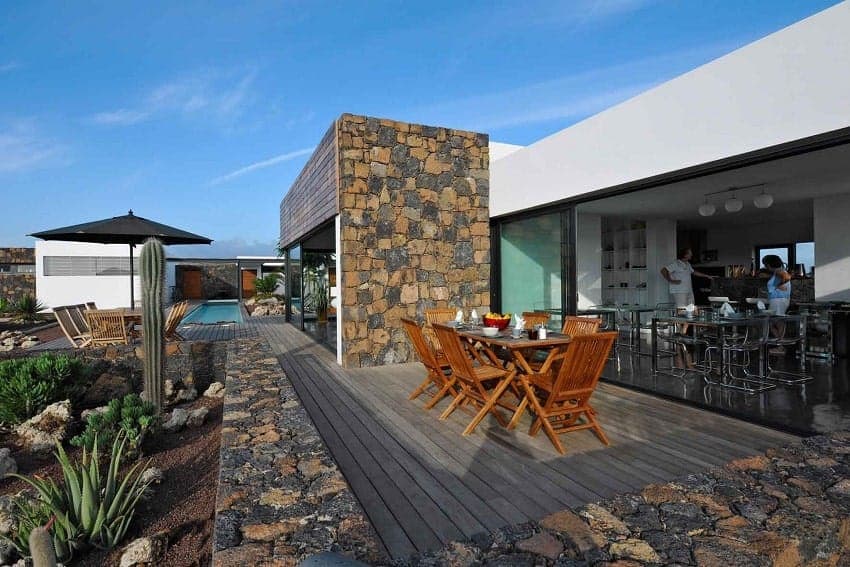 Terrace, Dining Area, Villa La Laguna, Fuerteventura Lajares Villas