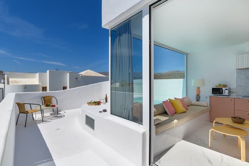 Terraza, Suite Pool Deluxe, Apartamento en Lanzarote