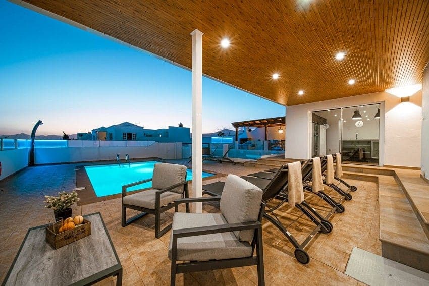 Terrasse, Villa Cartamar, Ferienhaus Puerto del Carmen