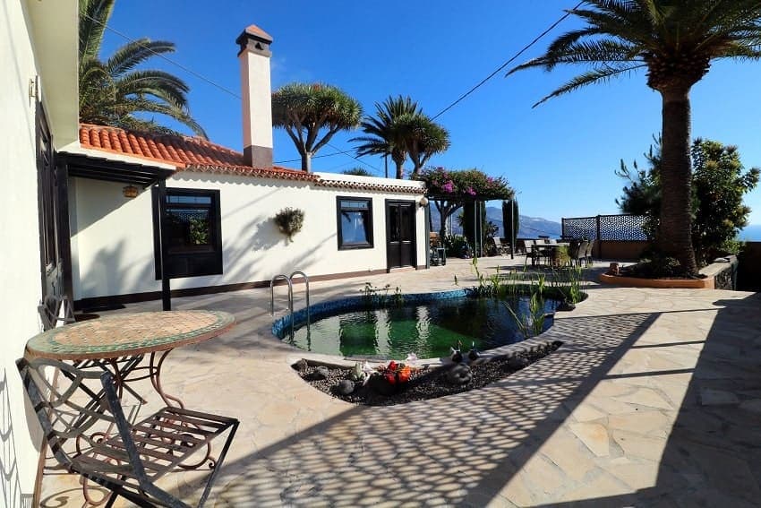 Terrasse, Villa Escondida, Ferienhaus Breña Baja