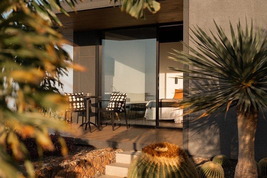 Terraza, Villa Majarona, Villa en La Palma con Piscina Privada