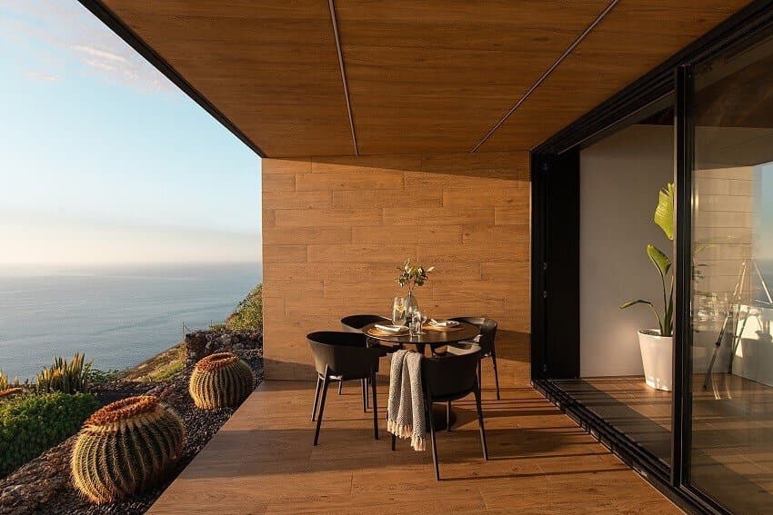 Terraza, Villa Majarona, Villa en La Palma